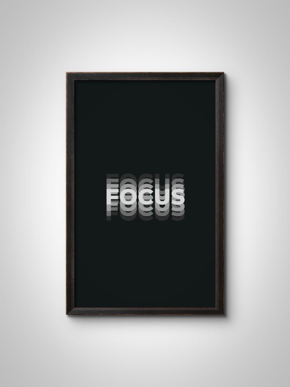 "Focus" Wall Frame – Motivational Quote Wall Art