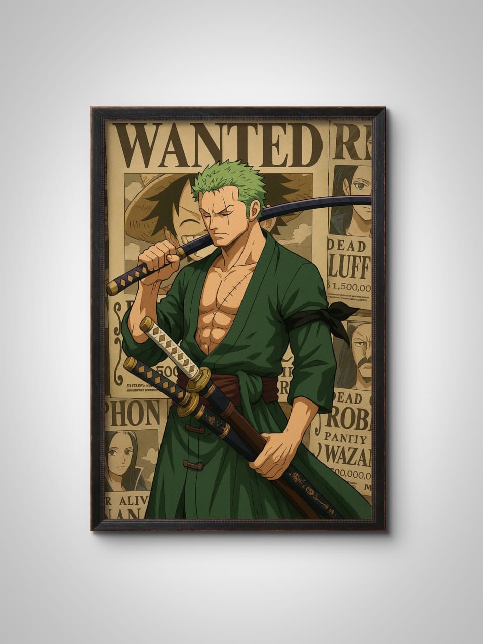 Roronoa Zoro Wall Frame – Premium Anime Wall Art