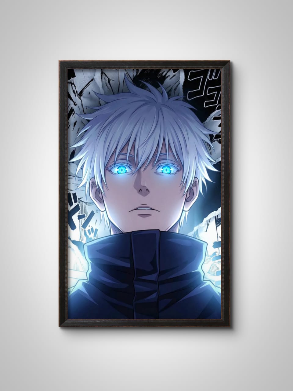Gojo Satoru Wall Frame – Premium Anime Wall Art