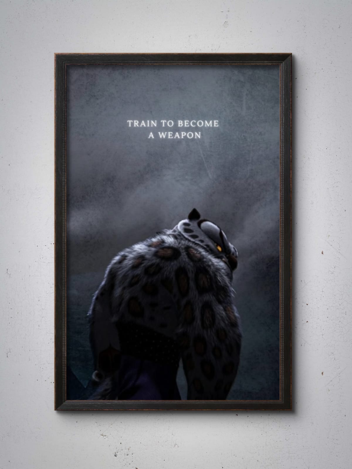 Train to Become a Weapon Wall Frame
