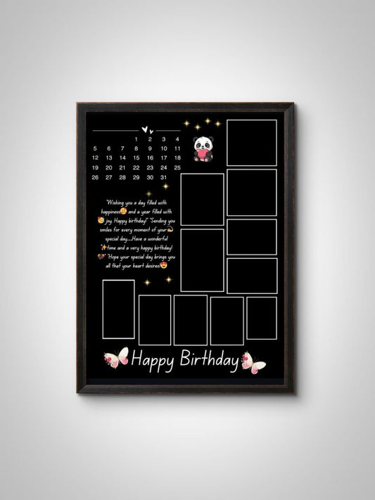 Custom Birthday Photo Wall Frame – Personalized Birthday Gift