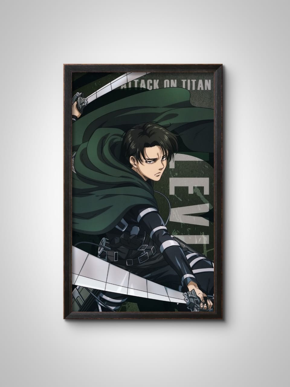Levi Ackerman Wall Frame – Premium Anime Wall Art