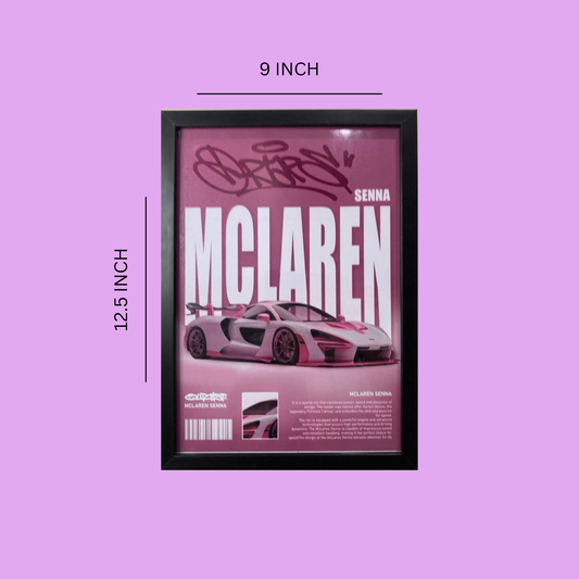 Pink Edition Car Wall Frame