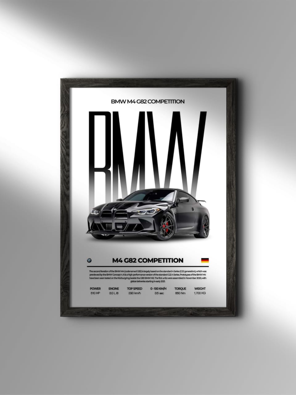 Premium Car Wall Frame | Automotive Wall Art for Car Enthusiasts